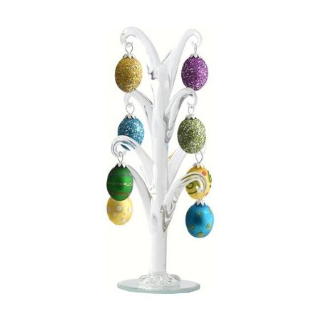 LS ARTS INC LS Arts TR-003 Crystal Easter Tree with Egg Ornaments - 8 in. TR-003